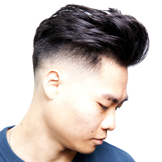 Textured Throwback Hairstyle