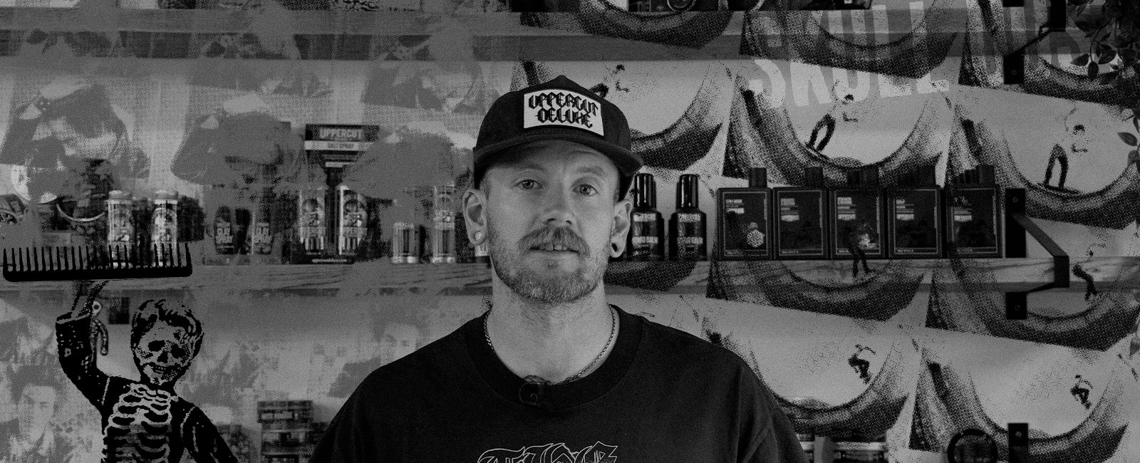 UK Ambassador Chris Brownless in his barbershop