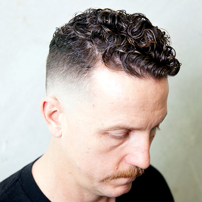Defined Curls with Fade Hairstyle