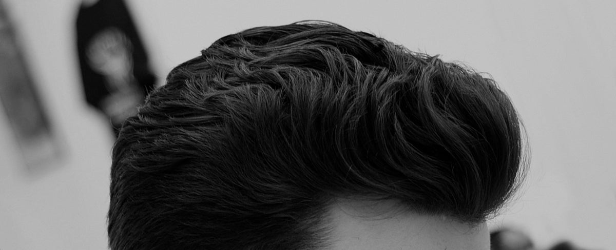 Man with Throwback with Taper Hairstyle